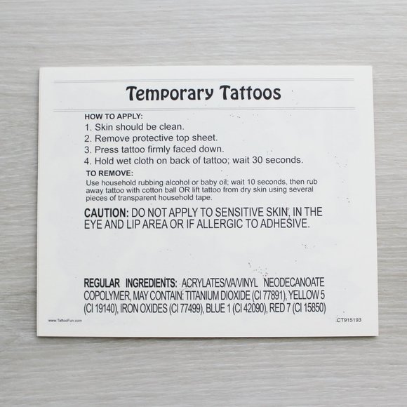 Bundle of 6 Buffalo Exchange Temporary Tattoo Sheets & Metal Lapel Badge Pin - Picture 6 of 6